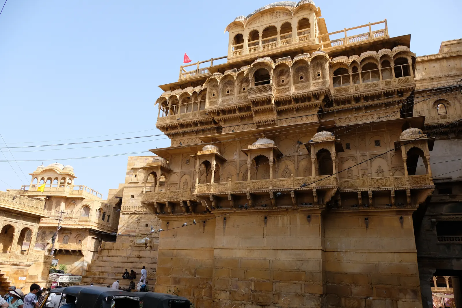 A haveli in Jaisalmer &mdash; Merchant houses in the golden sandstone the whole city is built from, still lived in.
